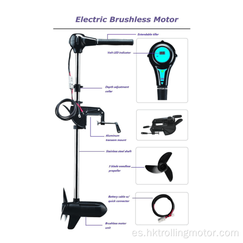 12V 24V 48V Motor de trolling de trolling